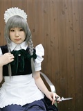 黑丝游戏美女　[Cosplay]Izayoi-Sakuya 日本超级诱惑美女图片写真(2)